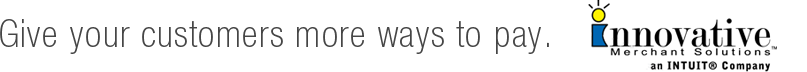 Innovative Merchant Solutions -- An Intuit Company -- Give your customers more ways to pay.